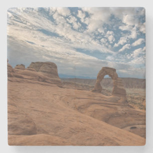 Vroege ochtend in Delicate Arch Stenen Onderzetter