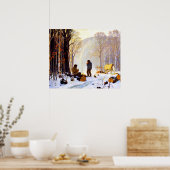 Vroege Ochtend in het Bos Poster (Keuken)