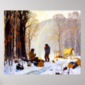 Vroege Ochtend in het Bos Poster (Voorkant)