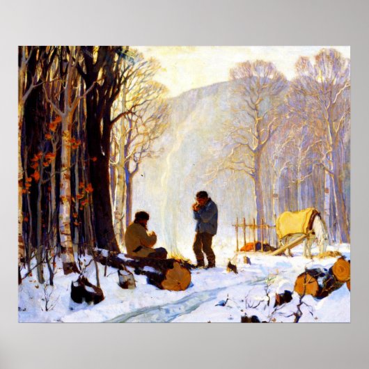 Vroege Ochtend in het Bos Poster (Voorkant)