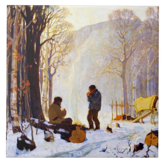 Vroege Ochtend in het Bos Tegeltje (Voorkant)