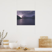 Vroege ochtend met Verse Poster (Keuken)