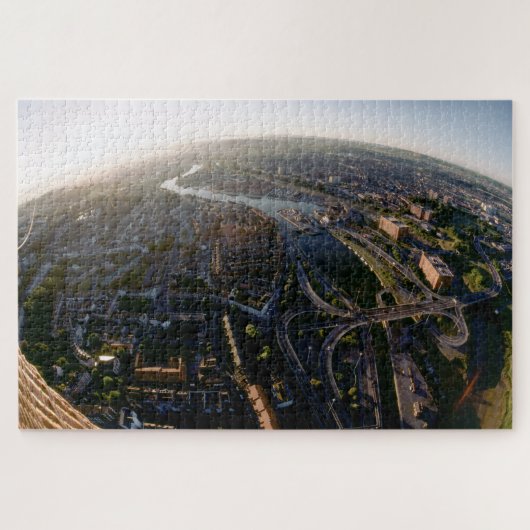 Vroege ochtend over Bristol. Legpuzzel (Horizontaal)