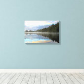 Vroege ochtend reflecteert het landschap canvas afdruk (Insitu (Houten vloer))