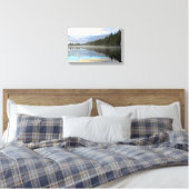 Vroege ochtend reflecteert het landschap canvas afdruk (Insitu (Slaapkamer))