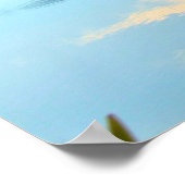 Vroege ochtend reflecteert het landschap poster (Hoek)