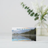 Vroege ochtend reflecteert het landschap visitekaartje (Staand voorkant)