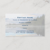 Vroege ochtend reflecteert het landschap visitekaartje (Achterkant)