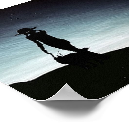 Vroege ochtendkudde... grens Collie Poster (Hoek)