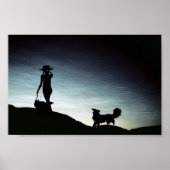 Vroege ochtendkudde... grens Collie Poster (Voorkant)