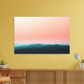 Vroege ochtendlagen canvas afdruk (Insitu (Woonkamer))