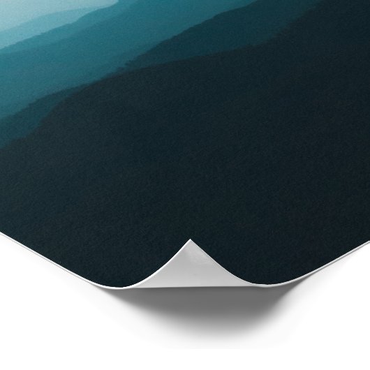 Vroege ochtendlagen poster (Hoek)