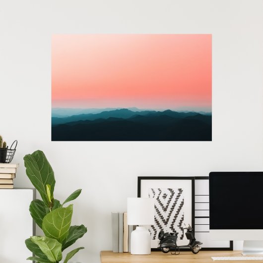 Vroege ochtendlagen poster (Thuiskantoor)