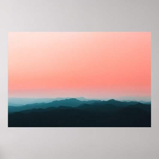 Vroege ochtendlagen poster (Voorkant)