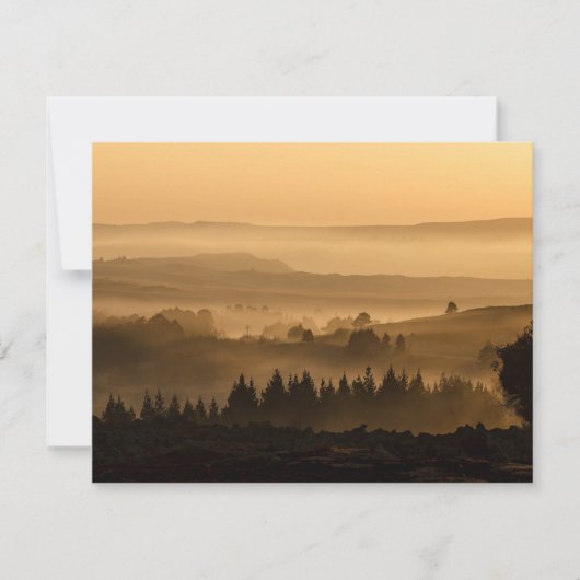 Vroege ochtendmist bijbelbus-aanmoedigingskaart kaart (Voorkant)