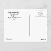 Vroege ochtendmist... briefkaart (Achterkant)