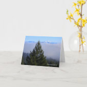 Vroege ochtendmist met Mt. Shasta.... Kaart (Gele Bloem)