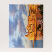 Vroege ochtendzonneschijn, Sitges, Spanje Legpuzzel (Verticaal)