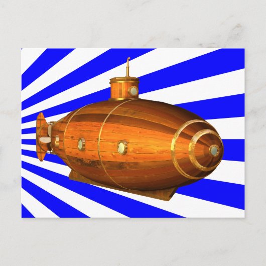 vroege onderzeeër briefkaart (Voorkant)