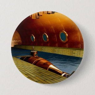 vroege onderzeeër ronde button 7,6 cm
