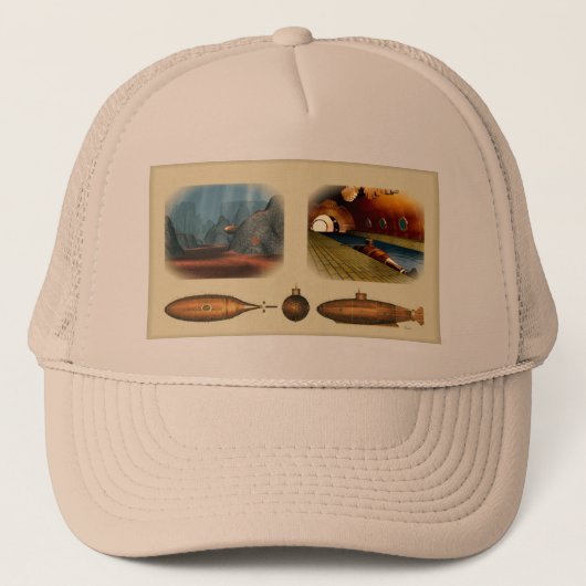 vroege onderzeeër trucker pet (Voorkant)