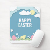 Vroege oosterkuikens en eicellen in natuur muismat (Met muis)