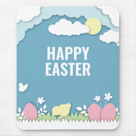 Vroege oosterkuikens en eicellen in natuur muismat (Voorkant)