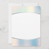 Vroege Opal Silver Pink Delicate Birthday Party Kaart (Achterkant)