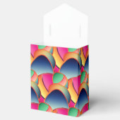 Vroege paasachtige Folie kleurrijke gradiënt 4 paa Bedankdoosjes (Geopend)