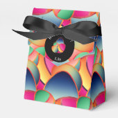 Vroege paasachtige Folie kleurrijke gradiënt 4 paa Bedankdoosjes (Voorkant Zijde)