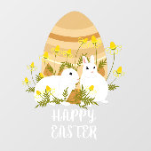 Vroege paasbundels paaswinkel raamsticker (Vel)