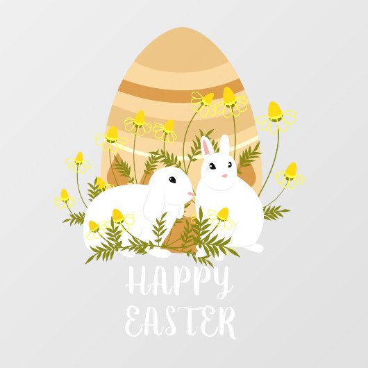 Vroege paasbundels paaswinkel raamsticker (Vel)