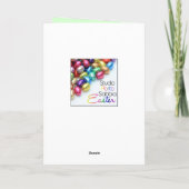 Vroege Paasfrank gemaskeerde Bunny Holiday Card Feestdagen Kaart (Achterkant)