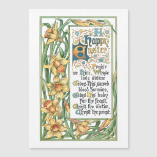   Vroege Pasen tekst met Daffodils