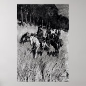 Vroege pioneers op de blauwe plek poster (Voorkant)