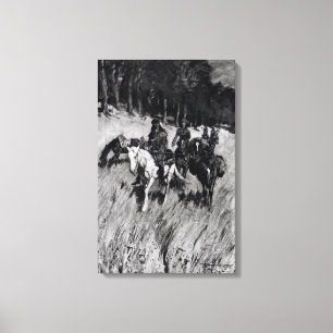 Vroege pioneers op de blauwe Ridge Canvas Afdruk