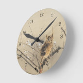 Vroege pruimbloesems met Nishimura Goun, Owl Art Ronde Klok (Hoek)