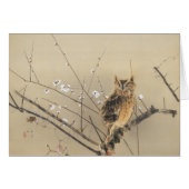 Vroege pruimbloesems van Nishimura Goun,  Owl (Voorkant Horizontaal)