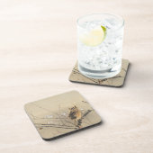 Vroege pruimbloesems van Nishimura Goun,  Owl Bier Onderzetter (Rechterzijde)