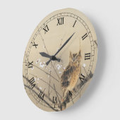 Vroege pruimbloesems van Nishimura Goun,  Owl Grote Klok (Hoek)