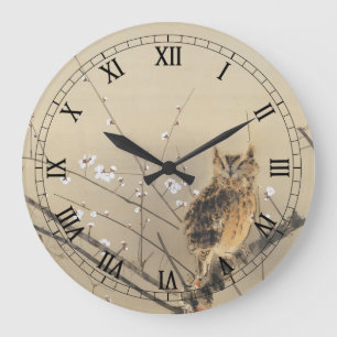 Vroege pruimbloesems van Nishimura Goun,  Owl Grote Klok