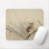 Vroege pruimbloesems van Nishimura Goun,  Owl Muismat (Met muis)