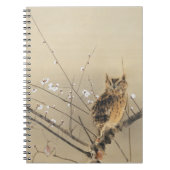 Vroege pruimbloesems van Nishimura Goun,  Owl Notitieboek (Voorkant)