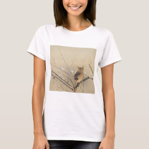 Vroege pruimbloesems van Nishimura Goun,  Owl T-shirt