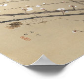 Vroege pruimenbloesem door Nishimura Goun, Uil Kun Poster (Hoek)
