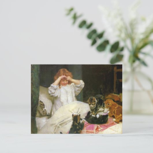 Vroege risico's briefkaart (Staand voorkant)