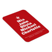 Vroege rode witte kerstboom moderne magneet (Rechterzijde)