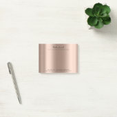 Vroege Roos Gold Name Web Telefoonnummer Roze Post-it® Notes (Kantoor)