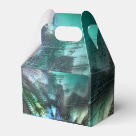 Vroege rotstextuur in blauw cyaan tot zilvergrijs  bedankdoosjes