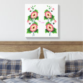 Vroege roze bloemen Thunder_Cove Canvas Afdruk (Insitu (Slaapkamer))